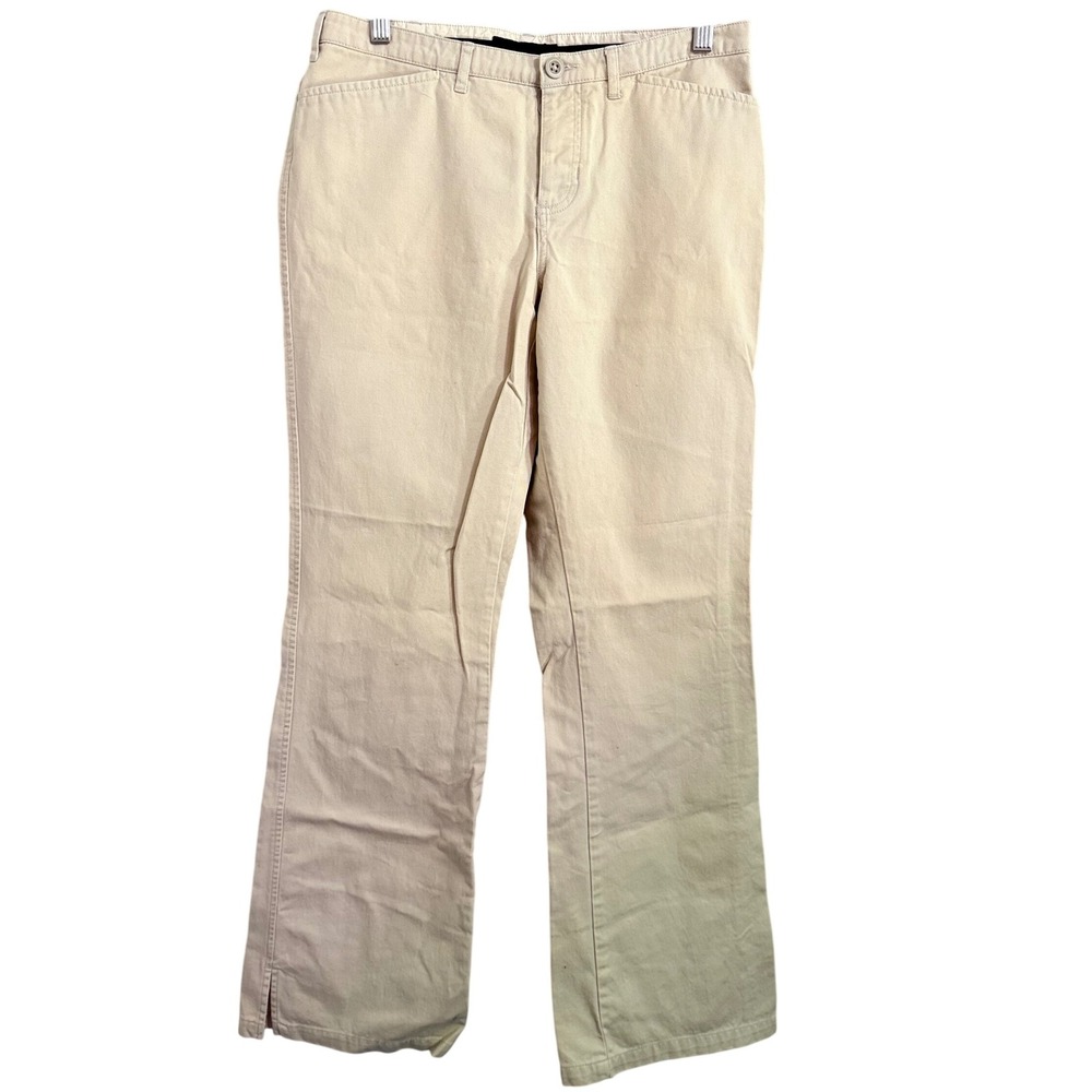 Abercrombie Fitch Khaki Bootcut‎ Pants Women Size 4L Casual Everyday